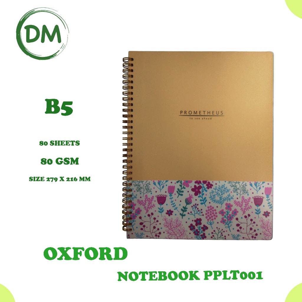 

PPLT001 Notebook Oxford NB 80 sheets