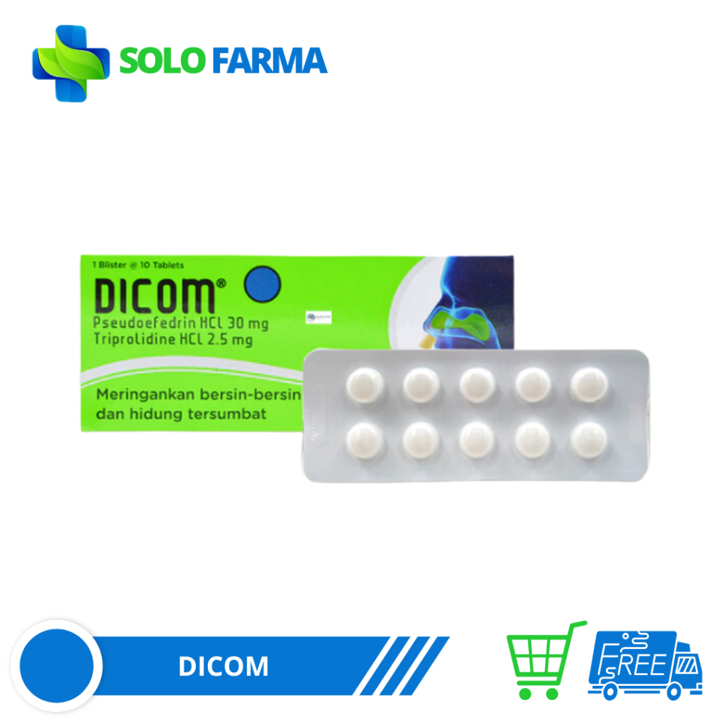 DICOM STRIP 10 KAPLET - FLU BATUK