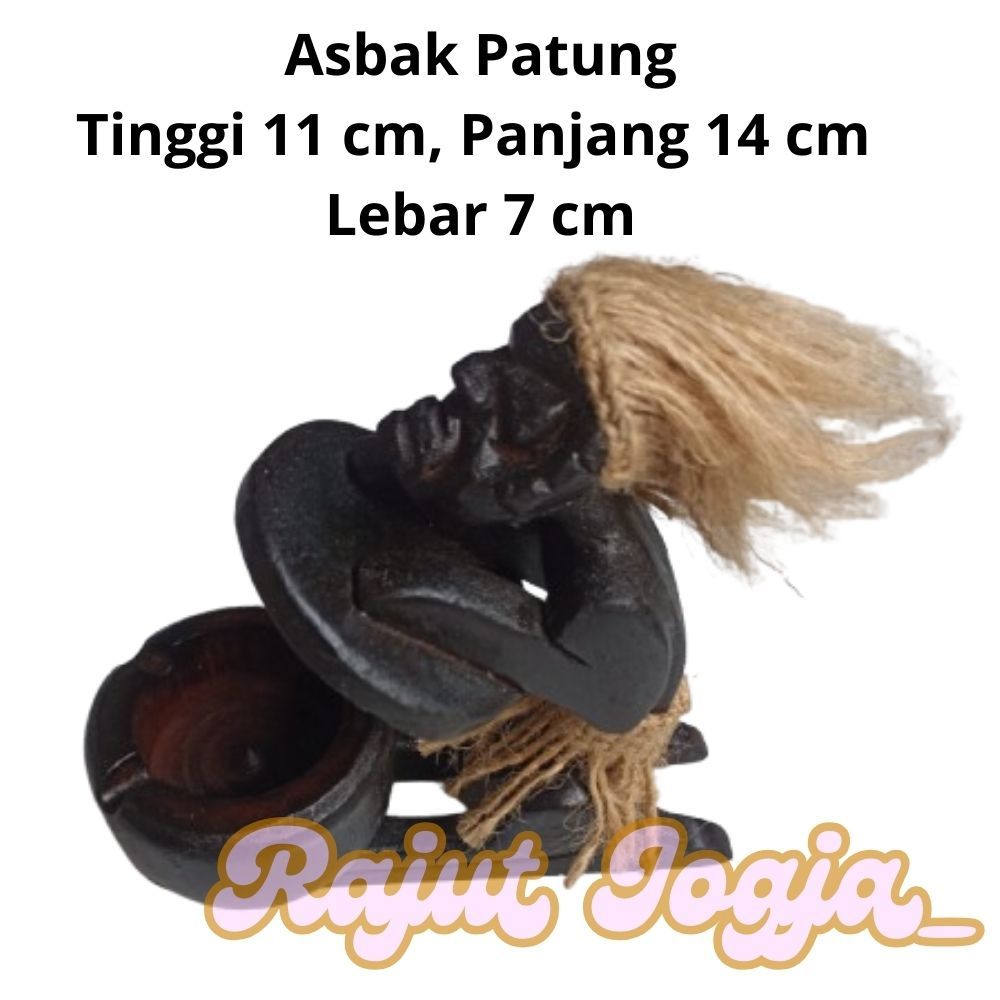 Asbak Kayu Unik,  Asbak bentuk Patung, Asbak Rokok