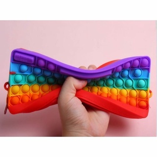 

DOMPET KEKINIAN /DOMPET HP Kotak Pensil Pop It Rainbow Silikon Findget Push Pop it / Tas Kecil