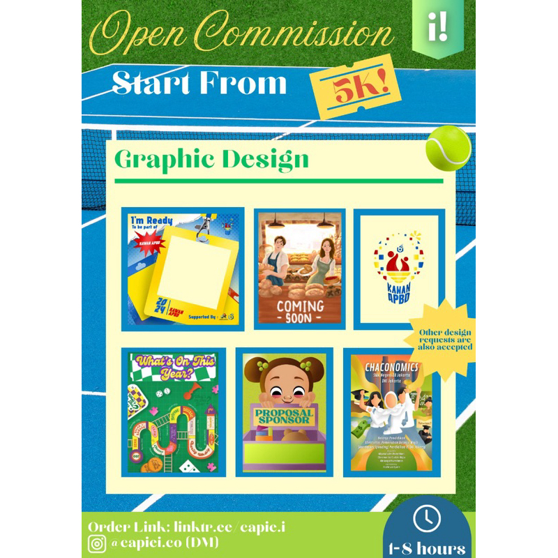 Open Commission / Jasa Design (Desain) Poster / Feeds IG / Snapgram / Infografis / Logo / Twibbon / 