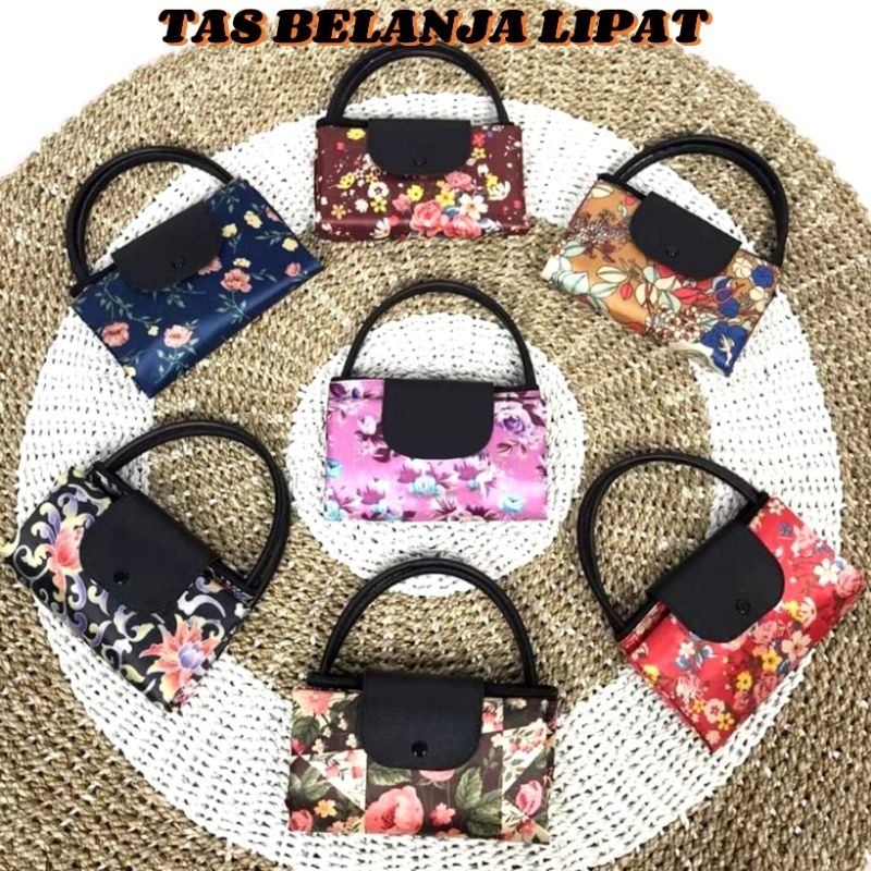 tas belanja lipat - tas travel lipat - tas lipat serbaguna - totebag - tas souvenir - tas belanja -