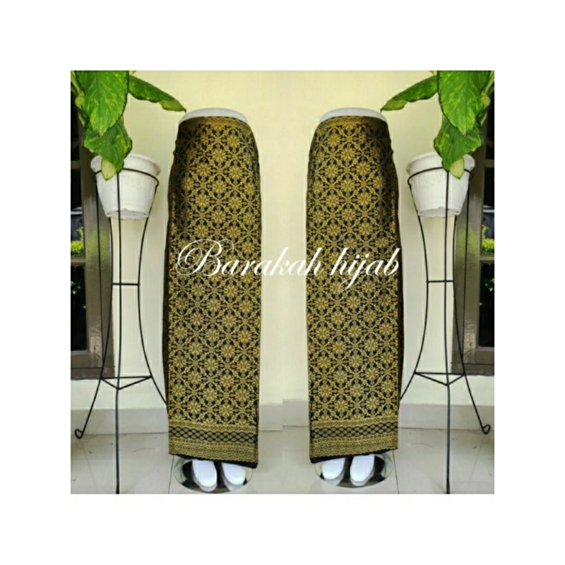 Rok Songket Batik Kebaya Model Tradisional Tenun Premium Hijau Tembaga Adem Serut Wanita Dewasa Casu