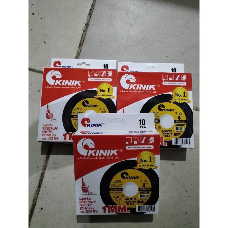 Batu Potong Kinik / Batu potong besi / batu potong 1mm / batu potong 4 inch merk kinik / Mata gerind