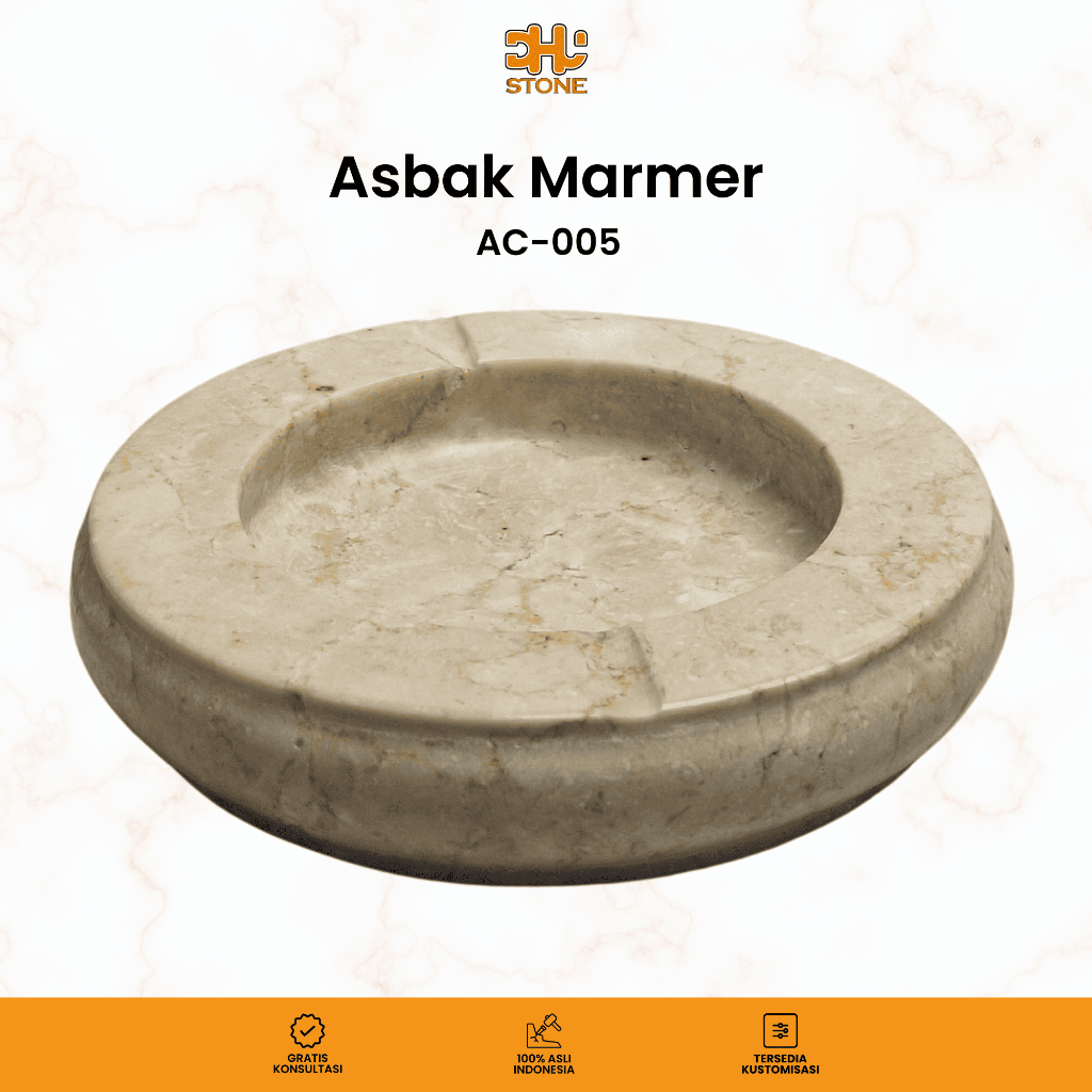 Asbak dari batu alam asli | Ashtray natural stone | Asbak batu kali