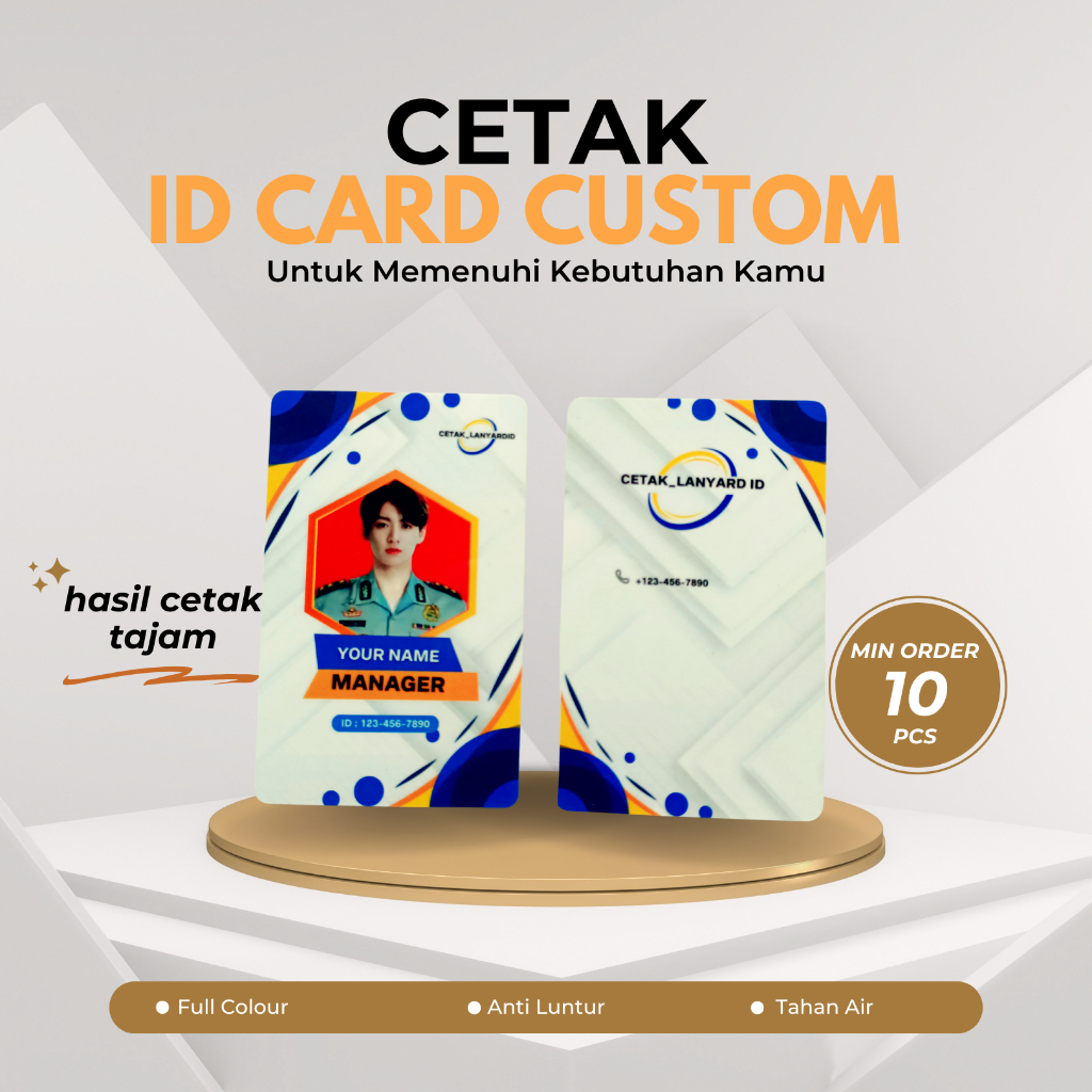 

ID Card Custom Desain Pribadi – Kualitas Premium, Harga Terjangkau Ukuran 86x54mm