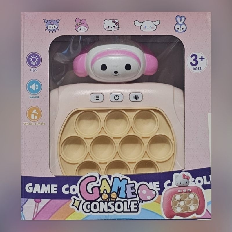 POP IT Electric Karakter Sanrio Game Console Fidget Toys Quick Push Puzzle Simple BO Mainan Anak Vir
