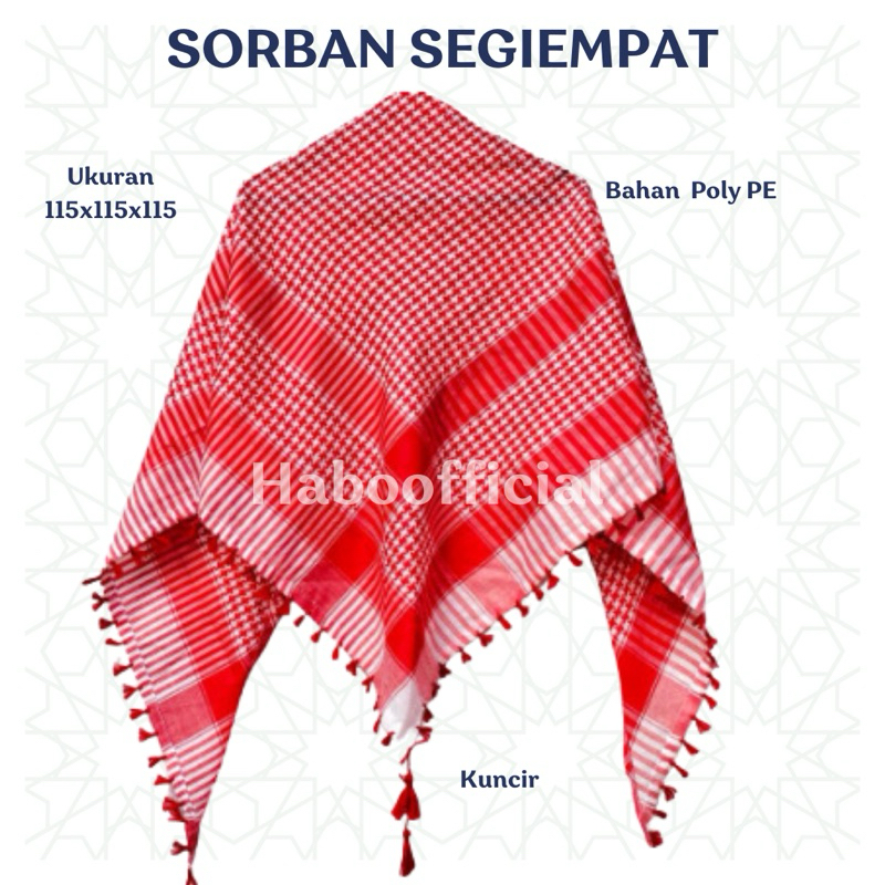 Sorban Pria Keren 2025 / Sorban putih / sorban muslim / sorban arab / sorban habib / sorban haji / k