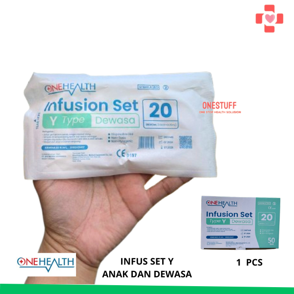 Onehealth Infus Set Y Type Selang Infusion Adult Child Anak Dewasa Lengkap