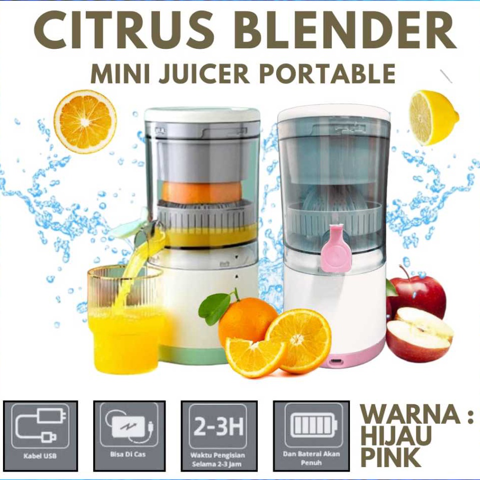 Grosir Merakyat Citrus Blender Mini Juicer Portable Alat Peras Buah Otomatis Multifungsi  Blender Ju