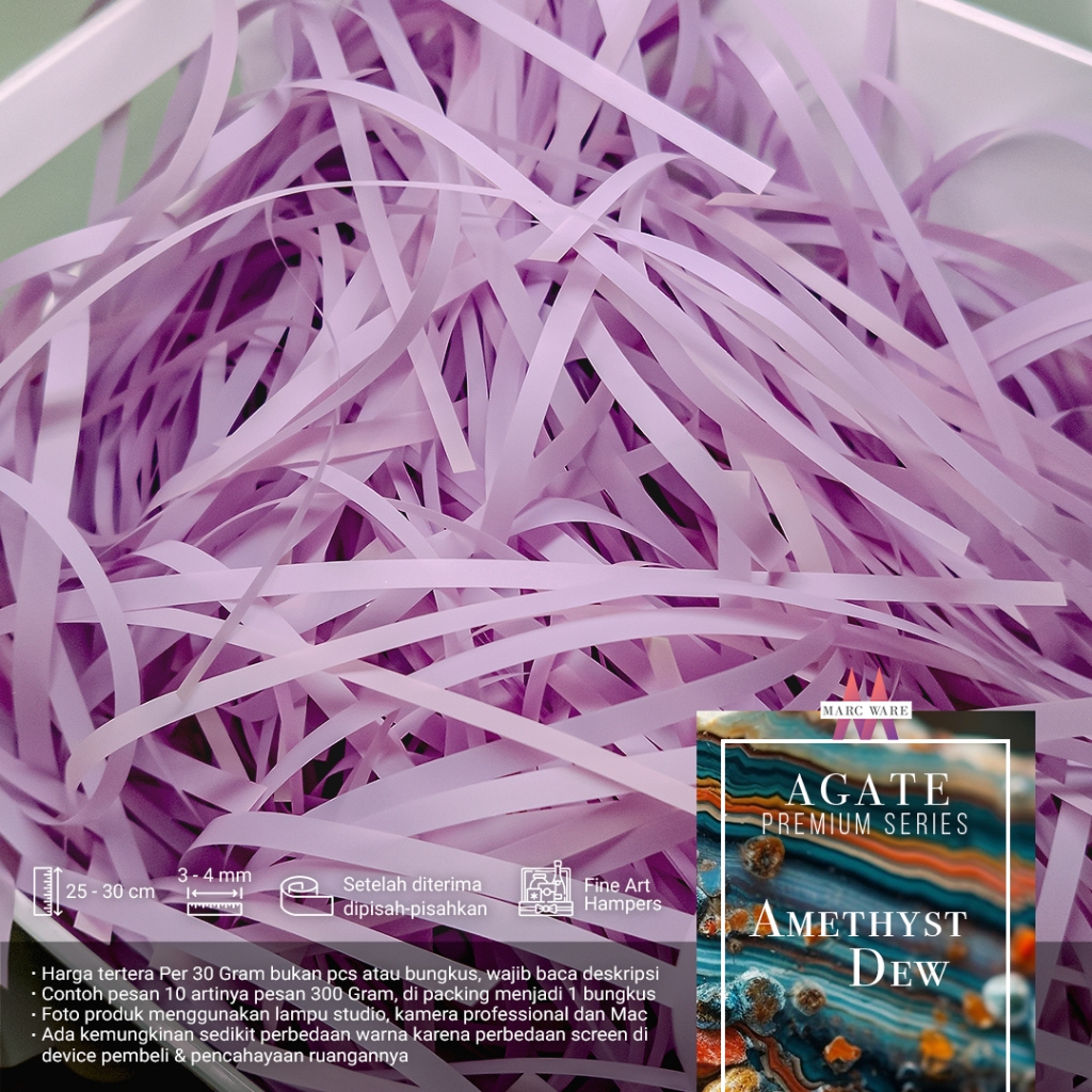 

KERTAS CACAH KERTAS SERUT PREMIUM AMETHYST DEW 30 GRAM
