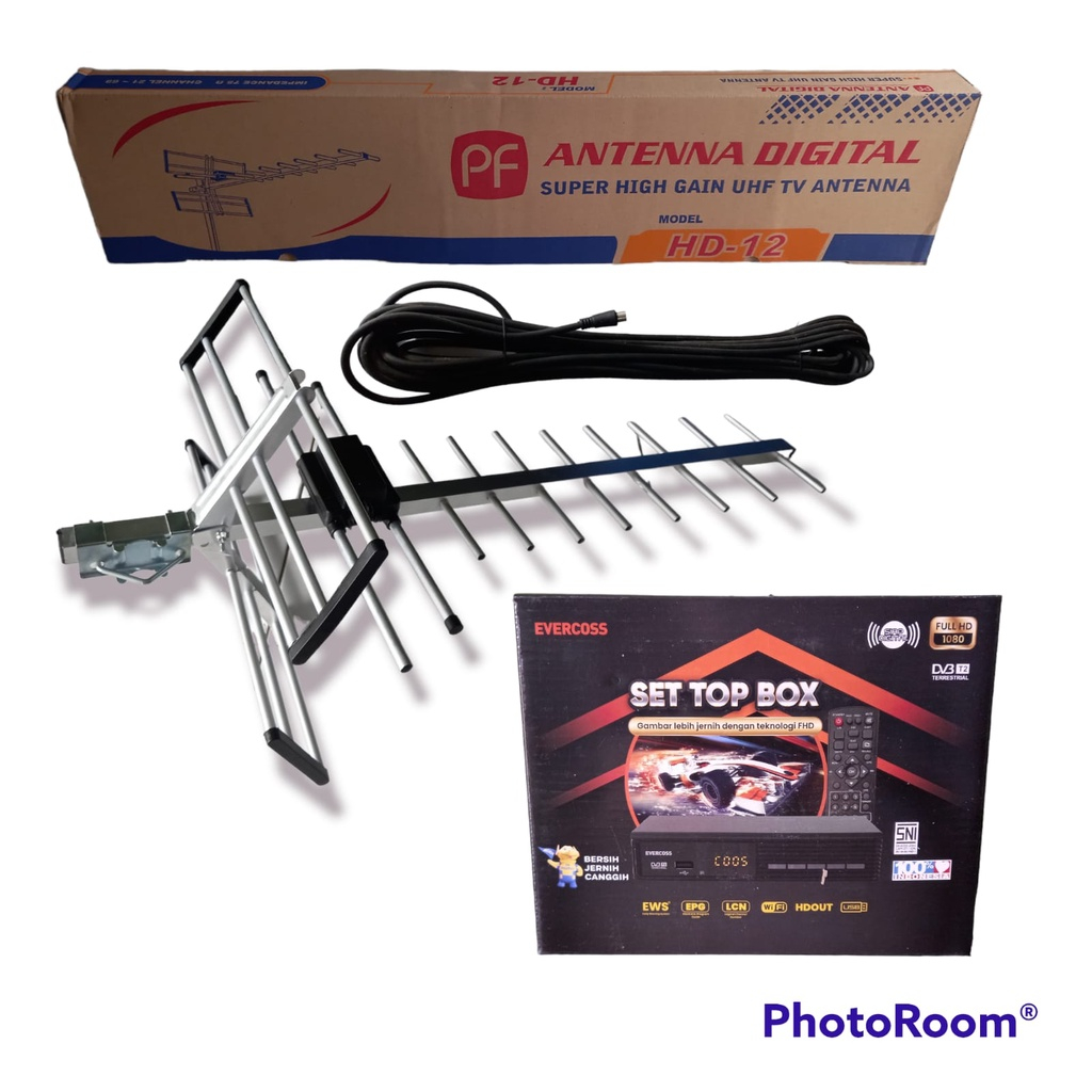 Set Top Box Bonus Antena UHF PF HD 12