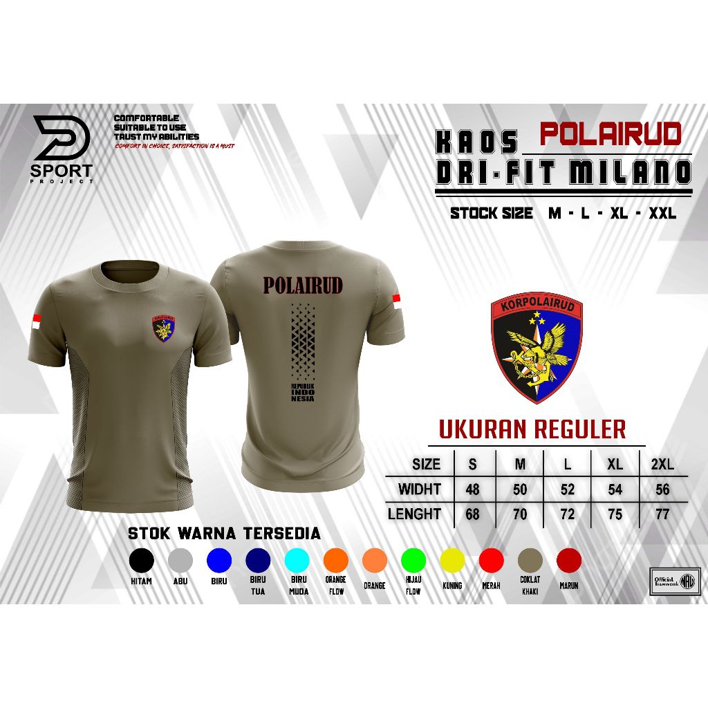 Kaos POLAIRUD / Jersey Drifit POLAIRUD / Baju POLAIRUD