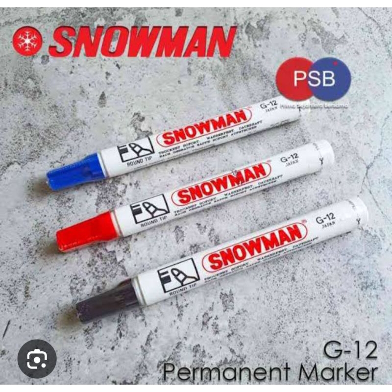 

spidol snowman permanent