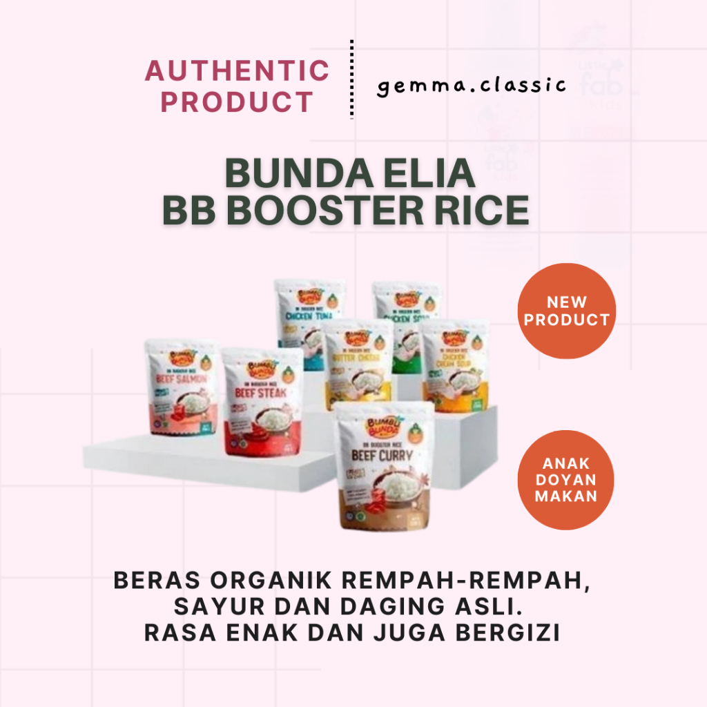 Bumbu Bunda Elia BB Booster Rice / Beras BB Booster / Nasi Instan (BB Booster) / BB Rice 200 gram / 