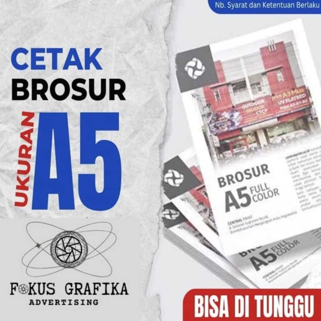 

CETAK BROSUR /FLYER/SELEBARAN 1 SISI UKURAN A5