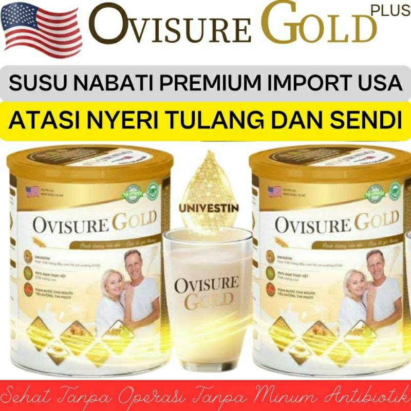 

Paket 2 Kaleng OVISURE GOLD Susu Nabati Premium Atasi Nyeri Tulang dan Sendi Terlaris di Indonesia Resmi Bpom