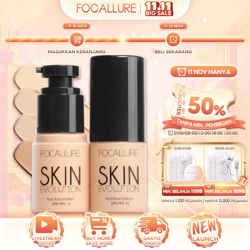 FOCALLURE Full Coverage Oil-control Fluid Foundation