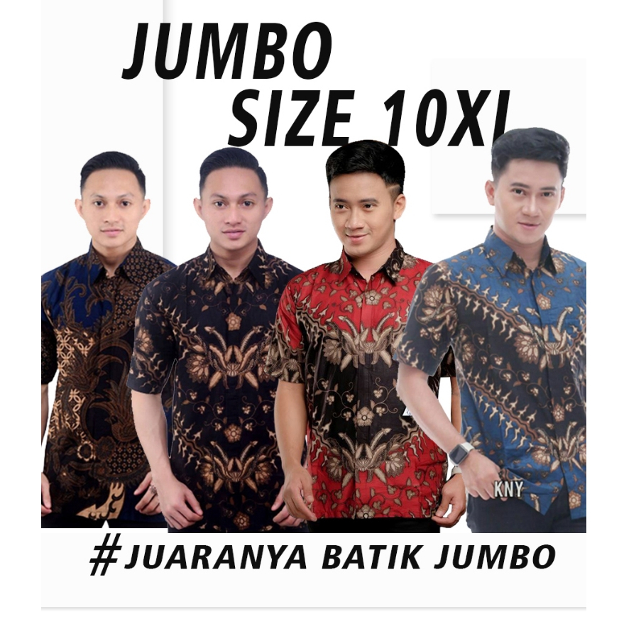 BAJU BATIK PRIA LENGAN PENDEK BATIK KONDANGAN HEM BATIK JUMBO