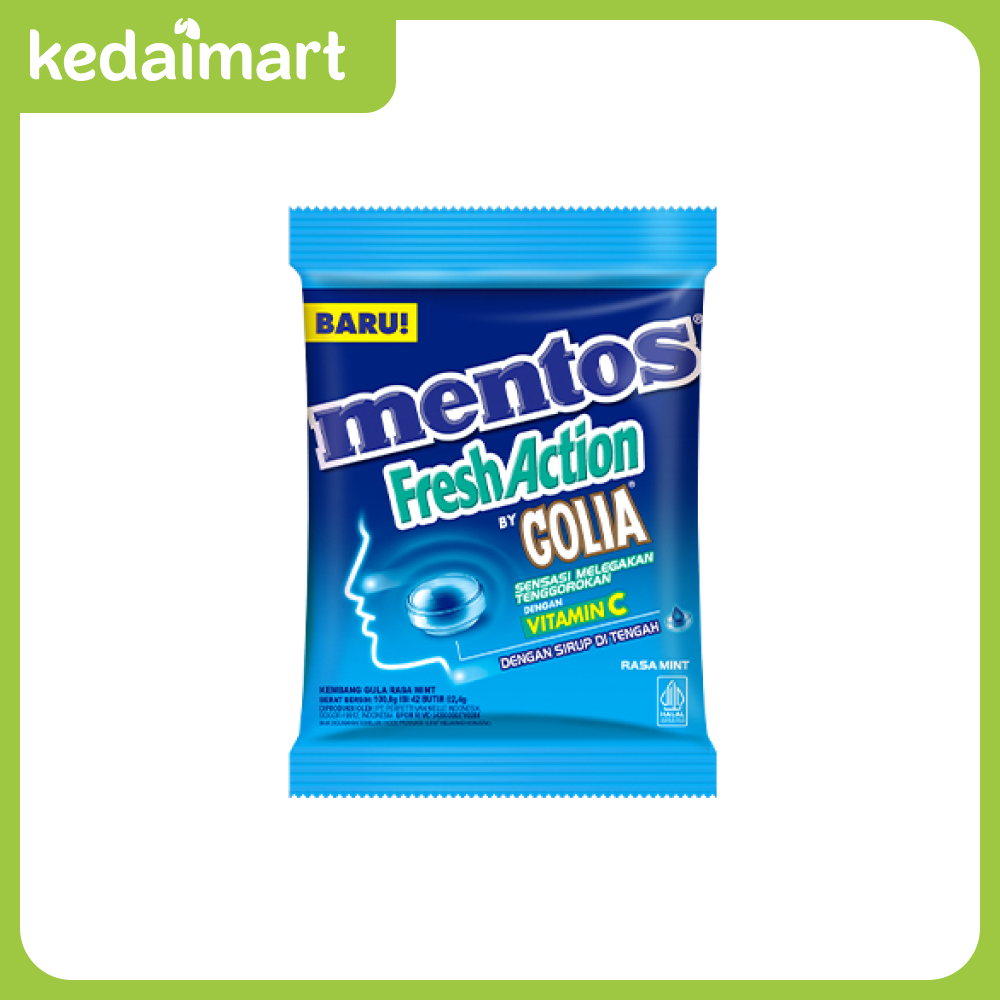 

Mentos Permen Fresh Action Golia Mint 100.8 Gram