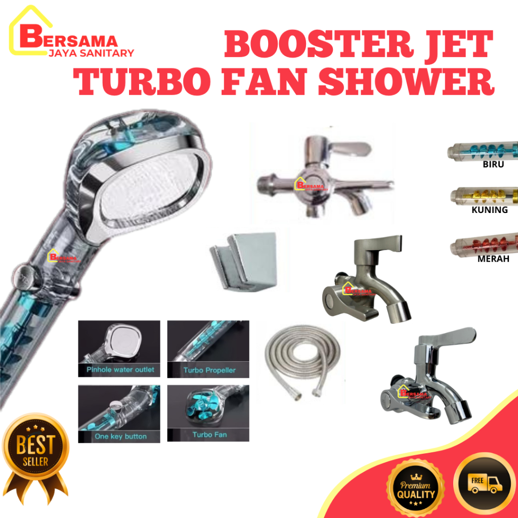 shower kamar mandi shower kipas Kepala Kran Turbo Fan shower mandi aliran deras kencan