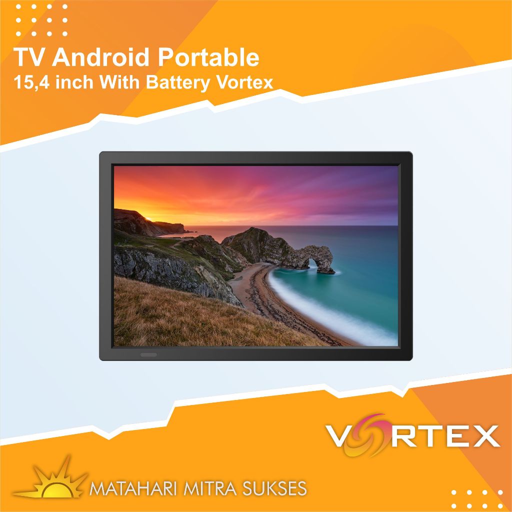 TV Android Portable 15,4 inch With Battery VORTEX 1 barang berhasil terjual