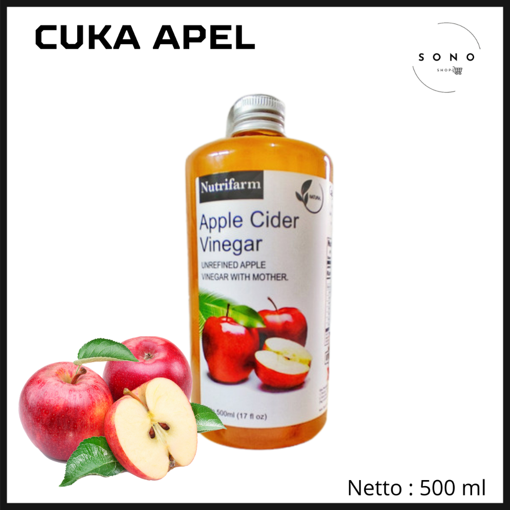 

Cuka Apple Nutrifarm Vinegar Apel Nutrifarm Produk Cuka Mother Cider Nutrifarm 500 Ml