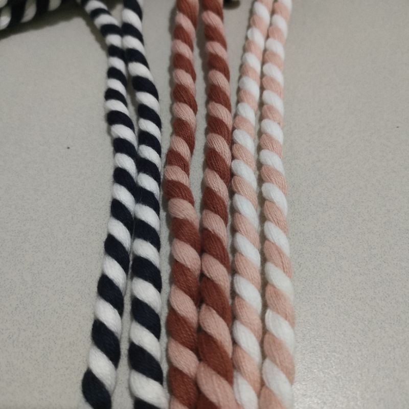 tali katun kepang/ tali tambang katun 8 mm