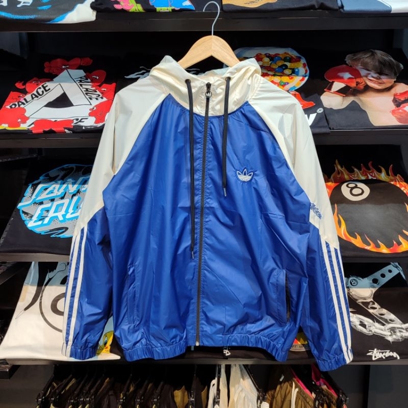 jacket running adidas blue