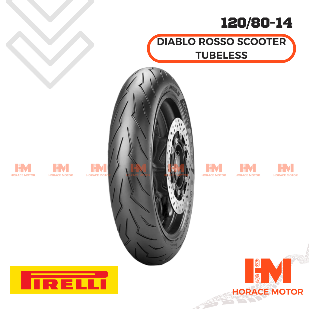 [HRC] Pirelli Diablo Rosso Scooter Ban Motor 120/80 ring 14 120/80-14
