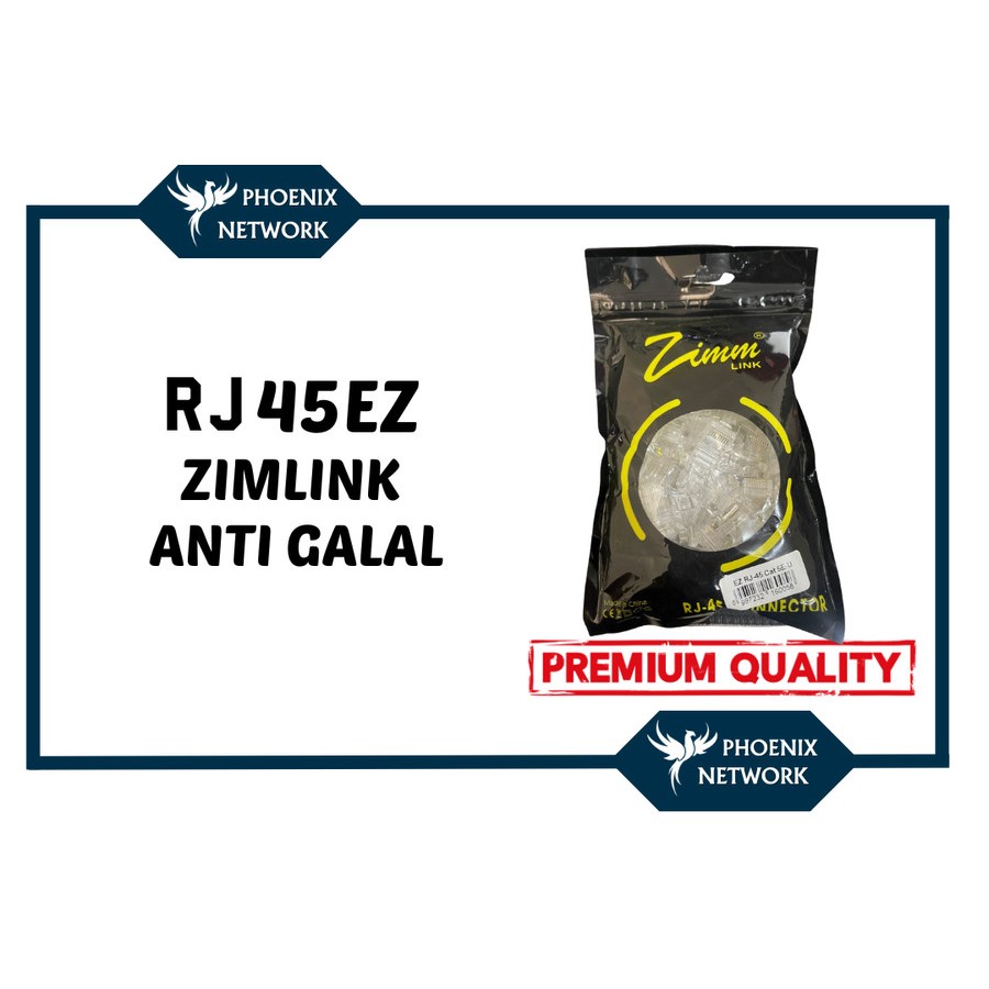 RJ 45 CAT 5E ZIMLINK | RJ 45 CAT 5E ZIMLINK EZ | RJ 45 ANTI GAGAL