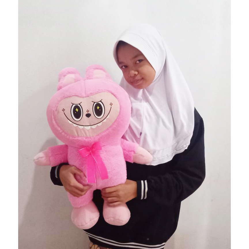 Candra.Collection BONEKA LABUBU The Monster popmart bubu XL 60cm labu labu besar viral hadiah anak a