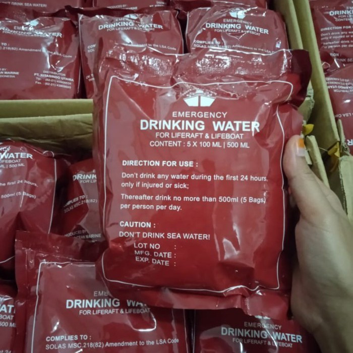 

Emergency Survival Drink Water THREE OCEAN / Minuman Darurat