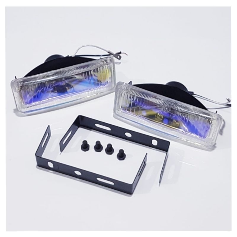 LAMPU HALOGEN SOROT TEMBAK KABUT BULAT KOTAK OVAL UNIVERSAL FOGLAMP MOTOR MOBIL