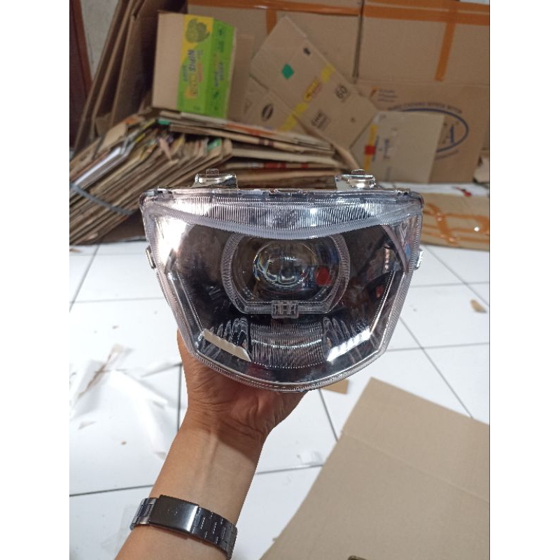REFLEKTOR LAMPU DEPAN BILED MIO J HARGA SATU SET