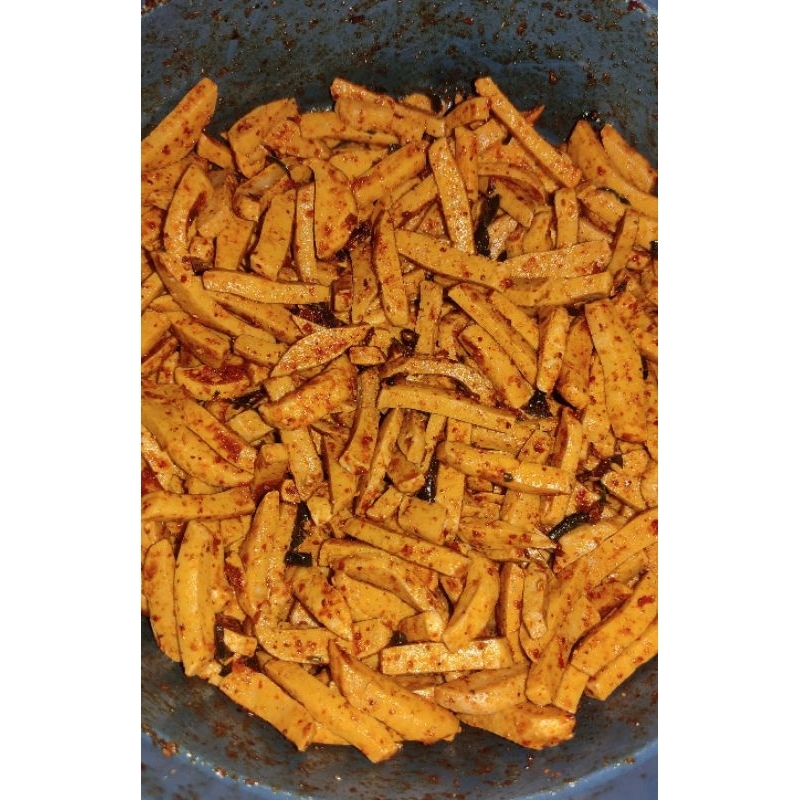 

Basreng Pedas Bumbu daun jeruk melimpah