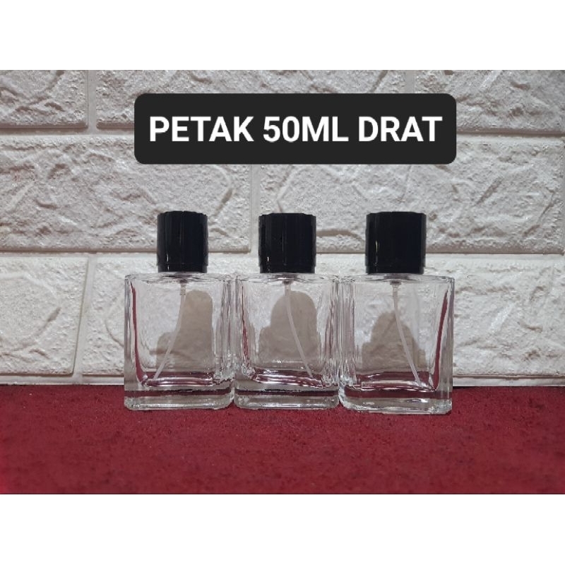BOTOL SPRAY PETAK TUTUP HITAM OVAL 50ML