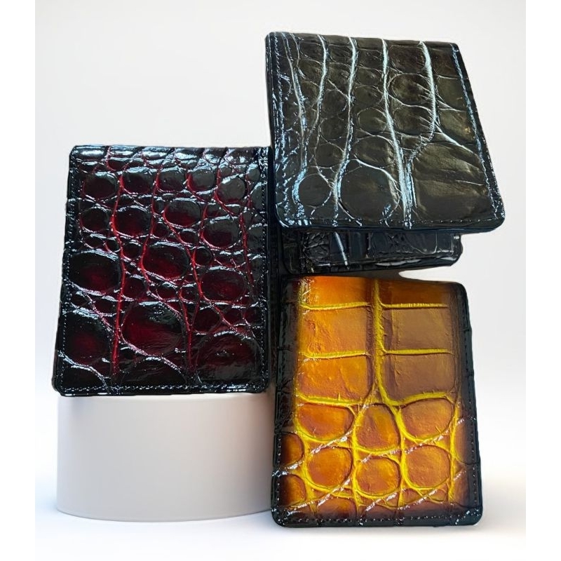 Dompet Lipat Pria Asli Kulit Buaya Merauke Papua