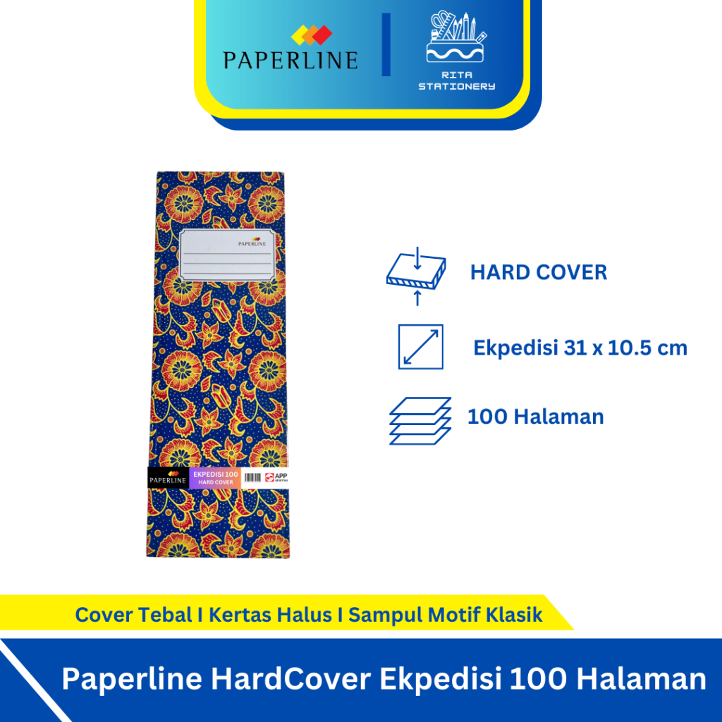 

Paperline Hard Cover Buku Tulis Panjang Expedisi 100 - Satuan