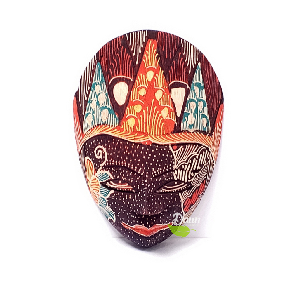 Topeng Kayu Panji Batik | Pajangan Dinding | Handcraft | Home Decor