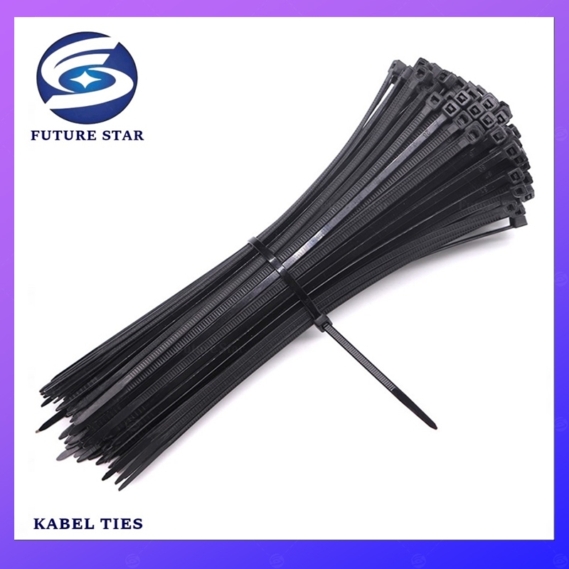 

Kabel Ties Hitam 5x250mm-10X600 100 Pcs Black Multi Purpose Self Locking Nylon Cable Cord Management Plastic Wire For Home Office Garden Workshop