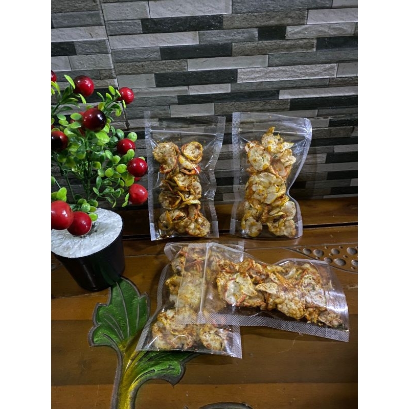 

seblak kerupuk bawang/kerupuk seblak bantat pedas daun jeruk bumbu melimpah