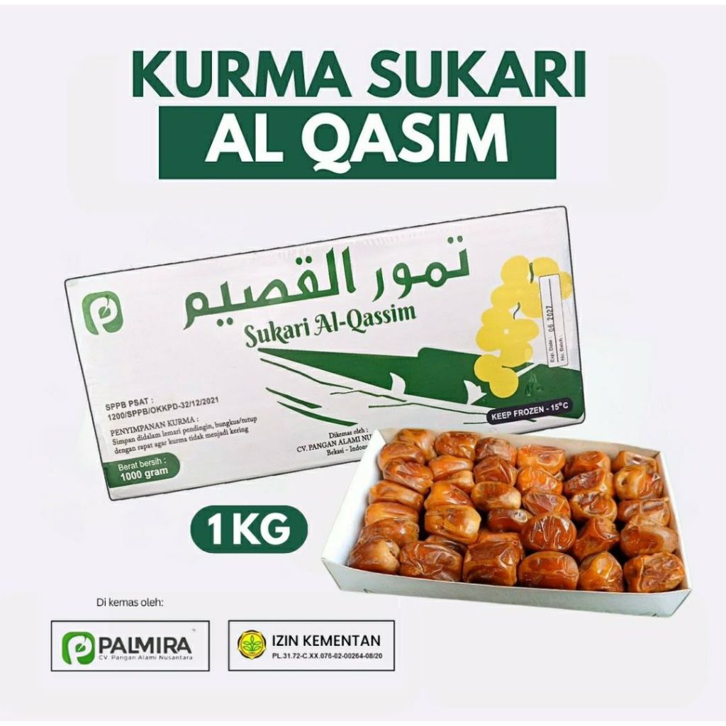 

Kurma Sukari Saudi NR 1kg