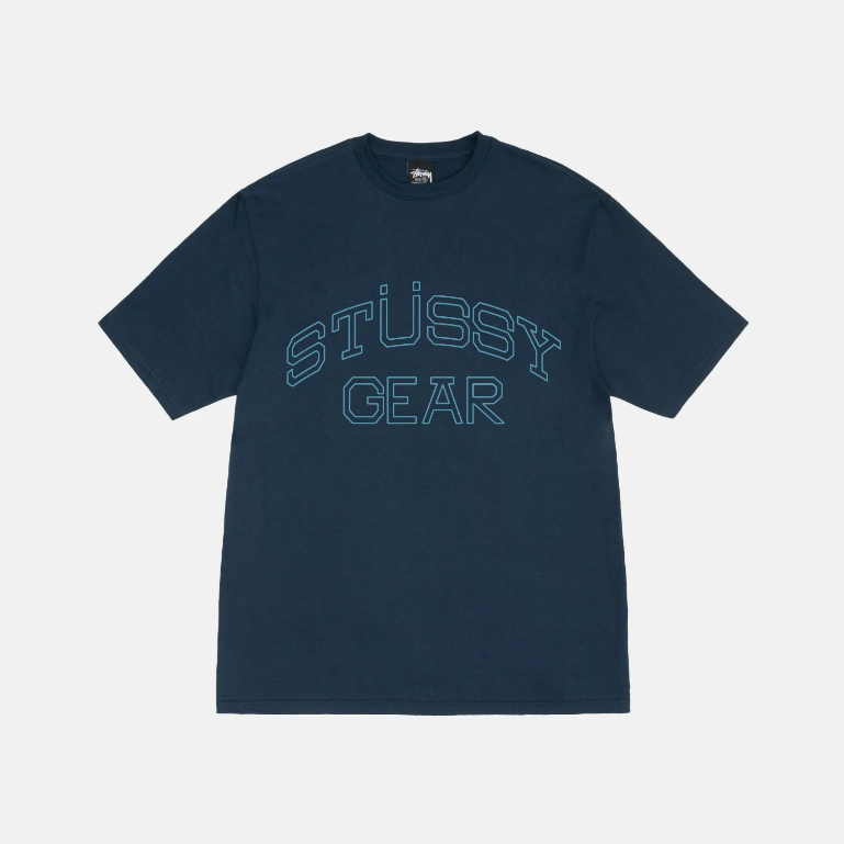 Stussy T-Shirt Oversize Gear Tee Navy