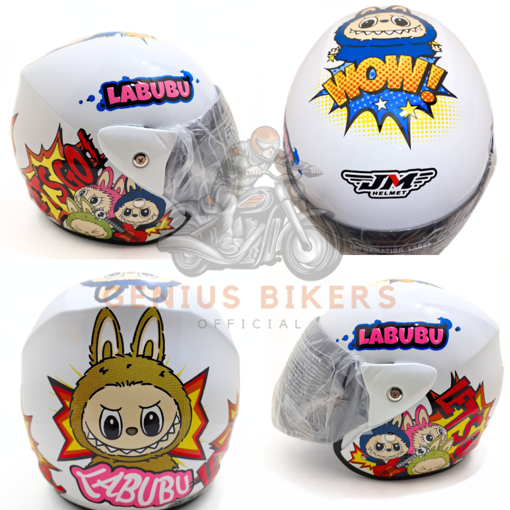 HELM ANAK LABUBU VIRAL JM SNI - HELM ANAK LUCU