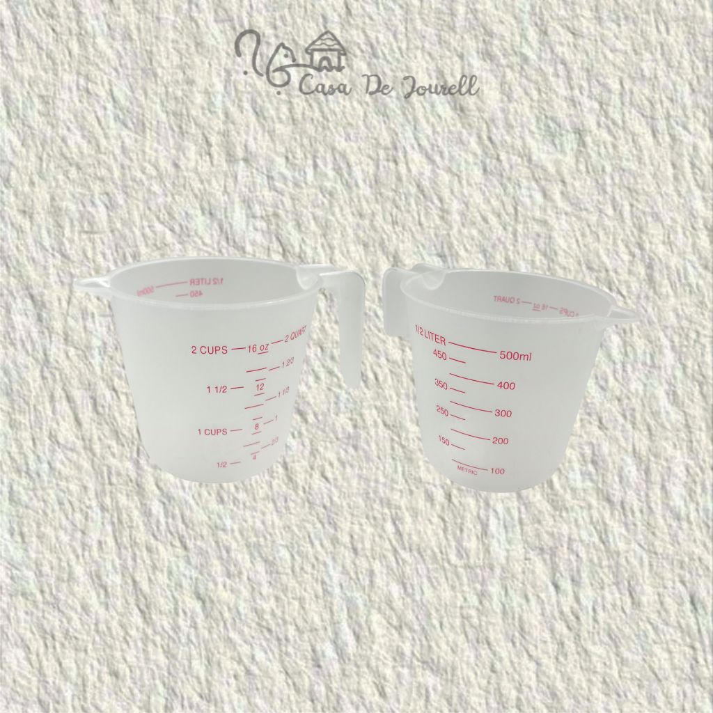 [X20-30] GLASS TAKARAN PLS 500CC 9034/Gelas Ukur 500ml/Takaran Plastik/Measuring Cup