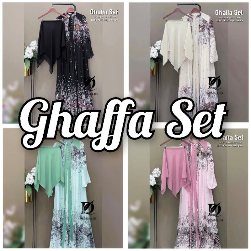 GHAFFA SET LD110 & LD120 (LABEL SAVNA) | GAMIS CERUTY SET HIJAB TERBARU TERLARIS
