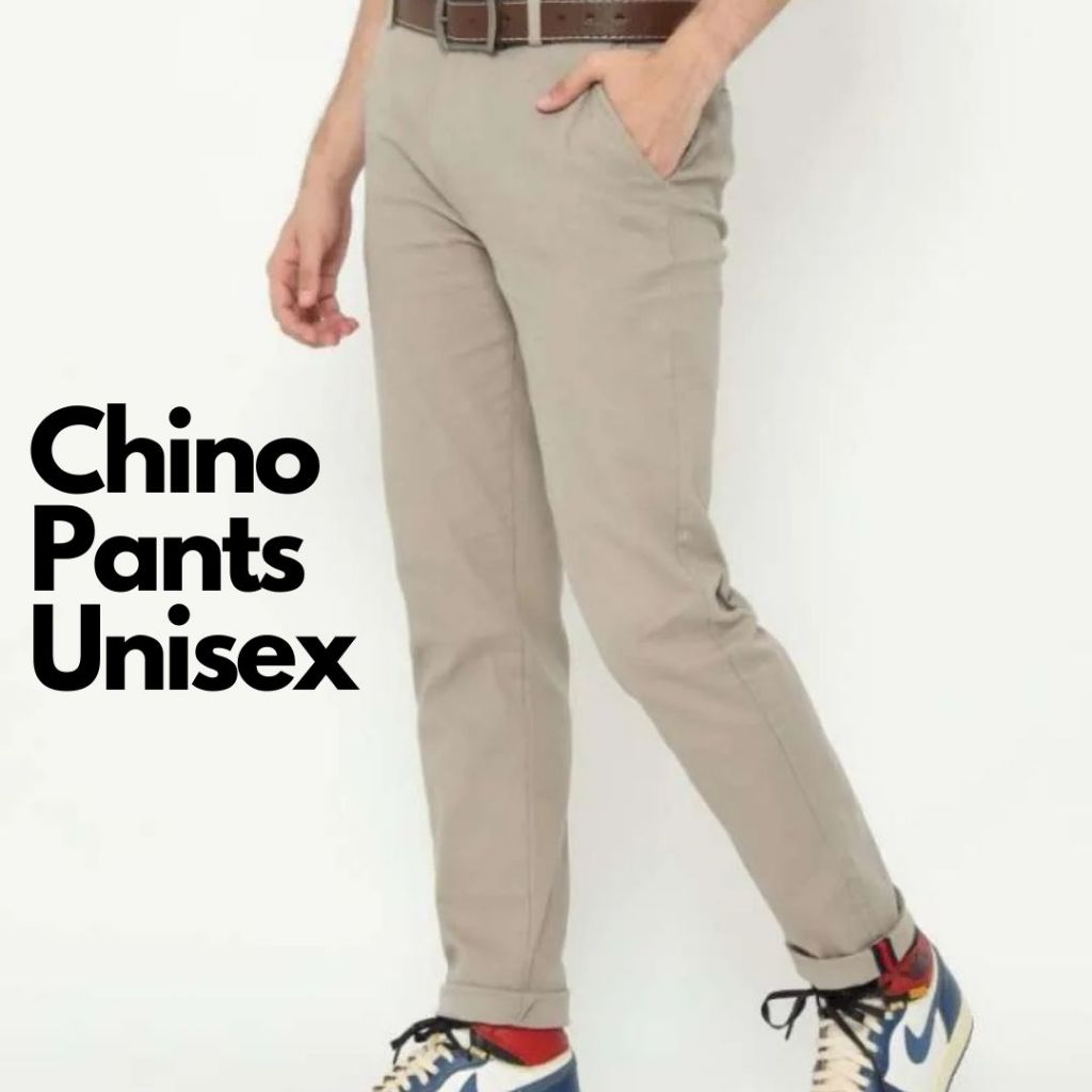 Erigo Chino Pants Unisex Slim Fit Original - Celana Chino Panjang Pria Wanita