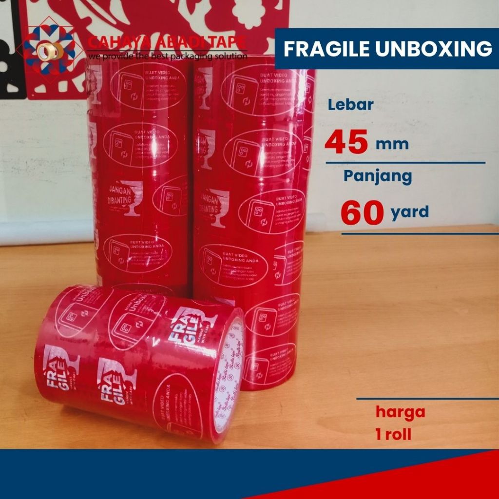 

LAKBAN FRAGILE UNBOXING 45MM X 60YARD PER PCS