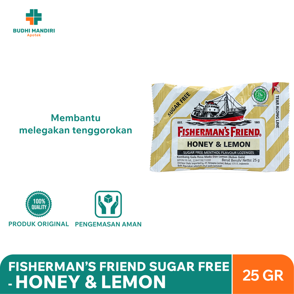 

Fisherman's Friend Sugar Free 25gr - Honey & Lemon